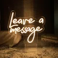 Enseigne au néon LED pour la décoration laisser un message veilleuse salon chambre mariage