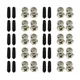 10 Sets Spare Screws & Black End Caps Cover Replacing Hardware for Speed Jump Rope Skipping Ropes