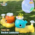 Air Rocket Launcher Outdoor Toy Soaring Rocket Flying Disc Saucer Foot Launcher Kid Jump Sport Game