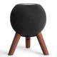 GGMM Real Wood Stand for HomePod Mini Speaker Wooden Dock with Metal Frame Room Decoration Birthday