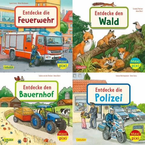 Maxi-Pixi-4er-Set 97: Entdecke deine Welt 2 (4×1 Exemplar) – diverse