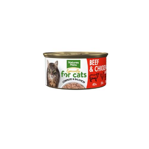 18x85g Beef Chicken Natures Menu Wet Cat Food