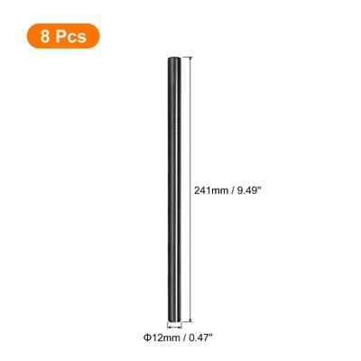 8.46" Long Stainless Steel Straight Straws for Travel Mugs