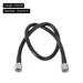 2Pcs UHF Male to UHF Male Coaxial Cable RG8 10mm Low Loss for Radios - Black