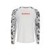 Simms Men's Challengar Solar Long Sleeve Shirt, White/Regiment Camo Cinder SKU - 630286
