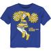 Girls Toddler Royal Los Angeles Rams Cheerleader T-Shirt