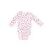 Carter's Long Sleeve Onesie: Pink Floral Motif Bottoms - Size 6 Month