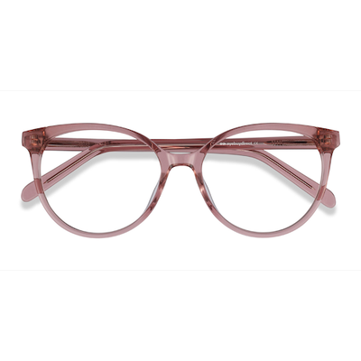 Female s horn Clear Purple Acetate Prescription eyeglasses - Eyebuydirect s Nala