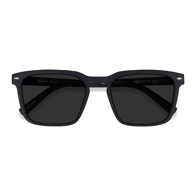 Unisex s rectangle Basalt & Warm Tortoise Eco Friendly,Plastic Prescription sunglasses - Eyebuydirect s Lagoon