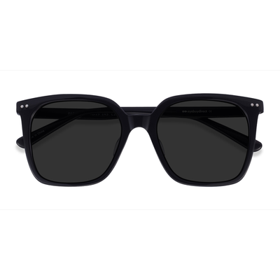 Unisex s square Black Acetate Prescription sunglasses - Eyebuydirect s Parasol