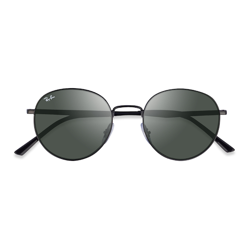 Unisex s round Black Metal Prescription sunglasses - Eyebuydirect s Ray-Ban RB3681
