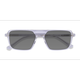 Unisex s aviator Crystal Clear Acetate Prescription sunglasses - Eyebuydirect s Zirfas