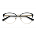 Unisex s square Black Golden Metal Prescription eyeglasses - Eyebuydirect s The Moon