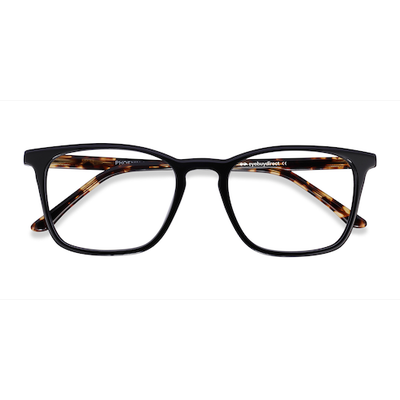 Unisex s rectangle Black Tortoise Acetate Prescription eyeglasses - Eyebuydirect s Phoenix