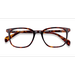 Unisex s rectangle Tortoise Acetate Prescription eyeglasses - Eyebuydirect s Howie