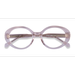 Female s oval Clear Beige Acetate Prescription eyeglasses - Eyebuydirect s Bree