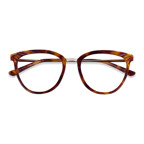 Female s horn Tortoise Acetate,Metal Prescription eyeglasses - Eyebuydirect s Momentous