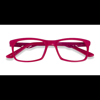 Female s rectangle Rose Acetate,Metal Prescription eyeglasses - Eyebuydirect s Polis