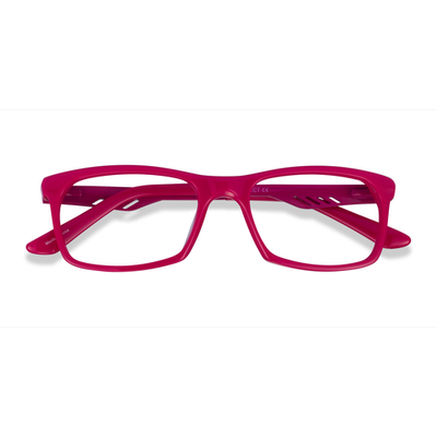 Female s rectangle Rose Acetate,Metal Prescription eyeglasses - Eyebuydirect s Polis