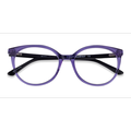 Female s horn Purple Acetate Prescription eyeglasses - Eyebuydirect s Mural