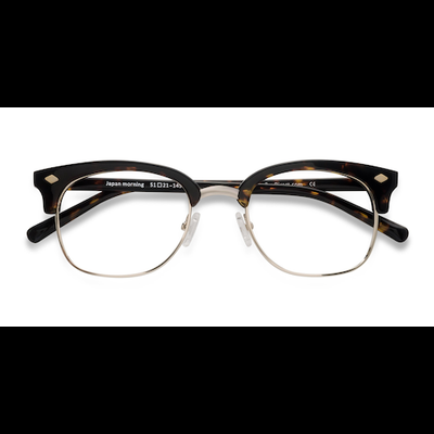 Unisex s browline Dark Tortoise Acetate, Metal Prescription eyeglasses - Eyebuydirect s Japan Morning