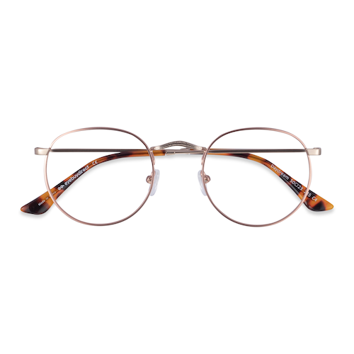 Female s round Rose Gold Metal Prescription eyeglasses - Eyebuydirect s Daydream