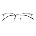 Unisex s square Gunmetal Metal Prescription eyeglasses - Eyebuydirect s Urban