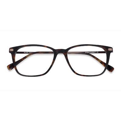 Unisex s rectangle Tortoise Acetate, Metal Prescription eyeglasses - Eyebuydirect s Plaza