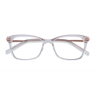 Female s horn Clear Acetate, Metal Prescription eyeglasses - Eyebuydirect s Forward