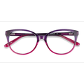 Female s horn Purple Acetate Prescription eyeglasses - Eyebuydirect s Pursuit