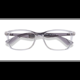 Unisex s rectangle Clear & Gray Plastic Prescription eyeglasses - Eyebuydirect s Ray-Ban RB7047