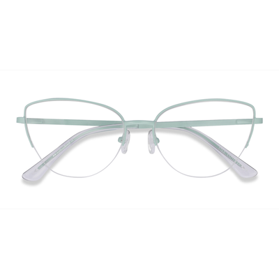 Female s horn Mint Metal Prescription eyeglasses - Eyebuydirect s Star