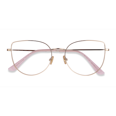 Female s horn Gold Titanium Prescription eyeglasses - Eyebuydirect s Imani