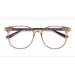 Female s square Clear Brown Acetate Prescription eyeglasses - Eyebuydirect s Solveig