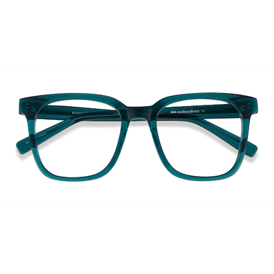 Male s square Teal Acetate Prescription eyeglasses - Eyebuydirect s Kenneth