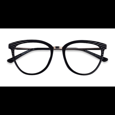 Female s horn Black Acetate,Metal Prescription eyeglasses - Eyebuydirect s Momentous