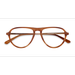 Male s aviator Brown Striped Matte Gold Acetate,Metal Prescription eyeglasses - Eyebuydirect s Stratosphere