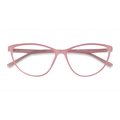 Female s horn Matte Pink Plastic Prescription eyeglasses - Eyebuydirect s Harvest