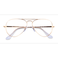 Unisex s aviator Legend Gold Metal Prescription eyeglasses - Eyebuydirect s Ray-Ban Aviator Metal II