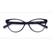 Female s horn Crystal Dark Blue Eco Friendly,Plastic Prescription eyeglasses - Eyebuydirect s Lantana