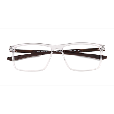 Unisex s rectangle Crystal Acetate Prescription eyeglasses - Eyebuydirect s Zing