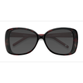 Female s square Black Red Acetate Prescription sunglasses - Eyebuydirect s Marilyn