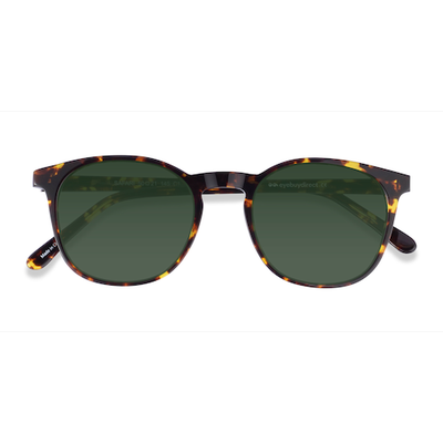 Unisex s round Dark Tortoise Acetate Prescription sunglasses - Eyebuydirect s Safari