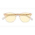 Unisex s round Clear Melon Acetate Prescription sunglasses - Eyebuydirect s Safari