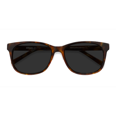 Unisex s rectangle Tortoise Acetate Prescription sunglasses - Eyebuydirect s Borneo