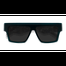 Male s rectangle Dark Green Gray Acetate Prescription sunglasses - Eyebuydirect s Starship