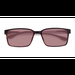 Unisex s rectangle Tortoise Gray Plastic Prescription sunglasses - Eyebuydirect s Strive