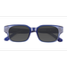 Unisex s rectangle Crystal Blue Acetate,Eco Friendly Prescription sunglasses - Eyebuydirect s Canna