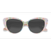 Female s horn Floral Milky Nude Acetate Prescription sunglasses - Eyebuydirect s Gallery