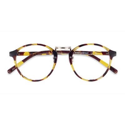 Unisex s round Tortoise Metal,Plastic Prescription eyeglasses - Eyebuydirect s Chillax